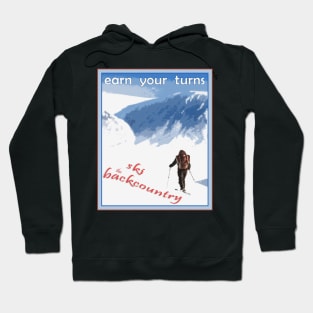 Backcountry skiing Hoodie